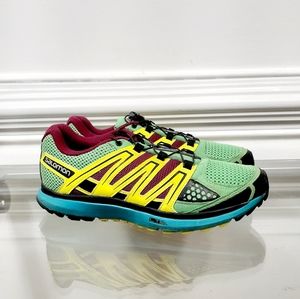 Salomon Womens X-Scream Trail Running Shoes  Bungee Laces Mesh 7.5